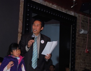 Jade and Eric Mar on the campaign trail, 2008