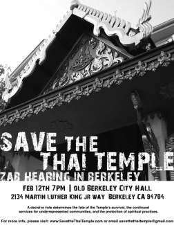 Save The Thai Temple poster, 2009